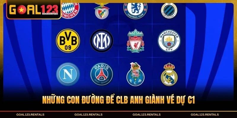 Những con đường để CLB Anh giành vé dự C1