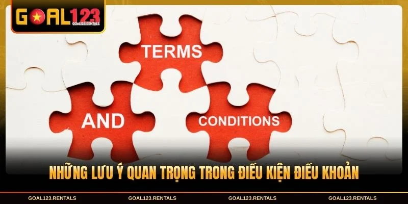 Những lưu ý quan trọng trong Điều kiện điều khoản